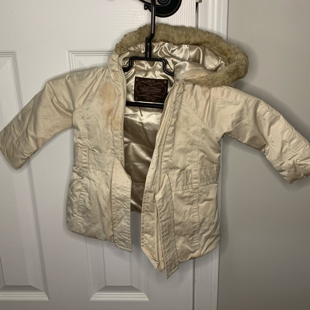 Toddler girls old navy puff jacket 12 mo